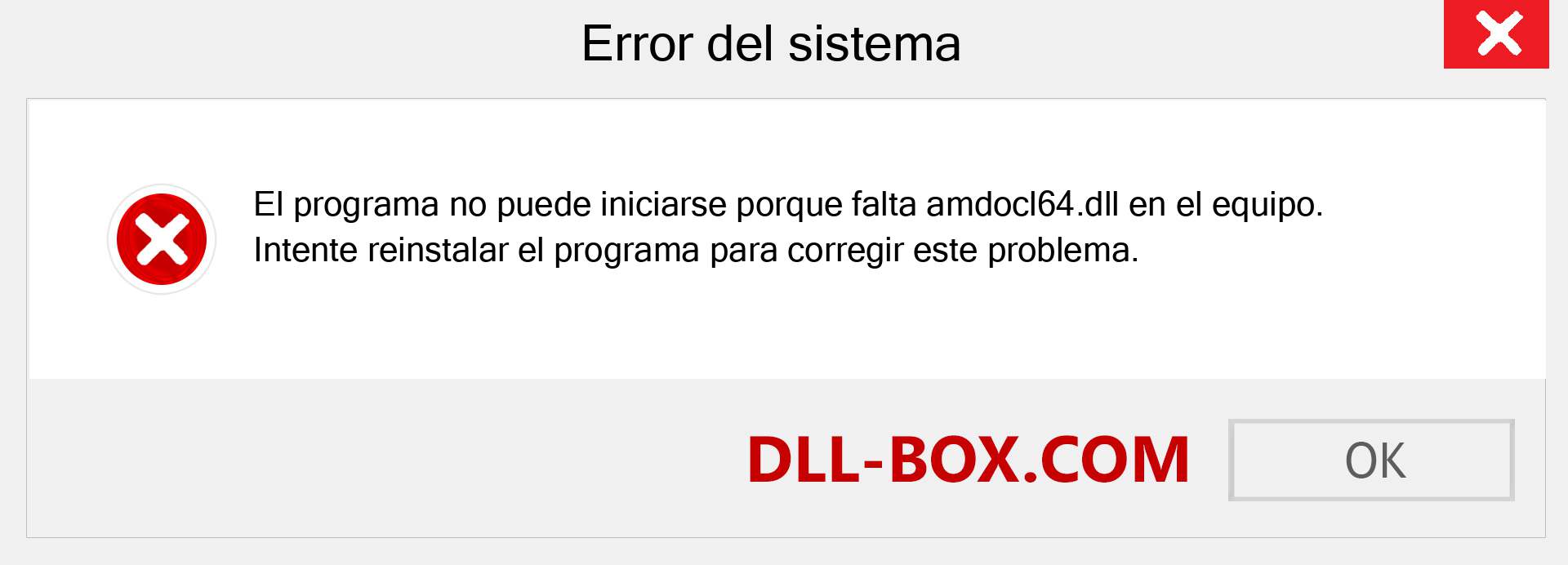 ¿Falta el archivo amdocl64.dll ?. Descargar para Windows 7, 8, 10 - Corregir amdocl64 dll Missing Error en Windows, fotos, imágenes